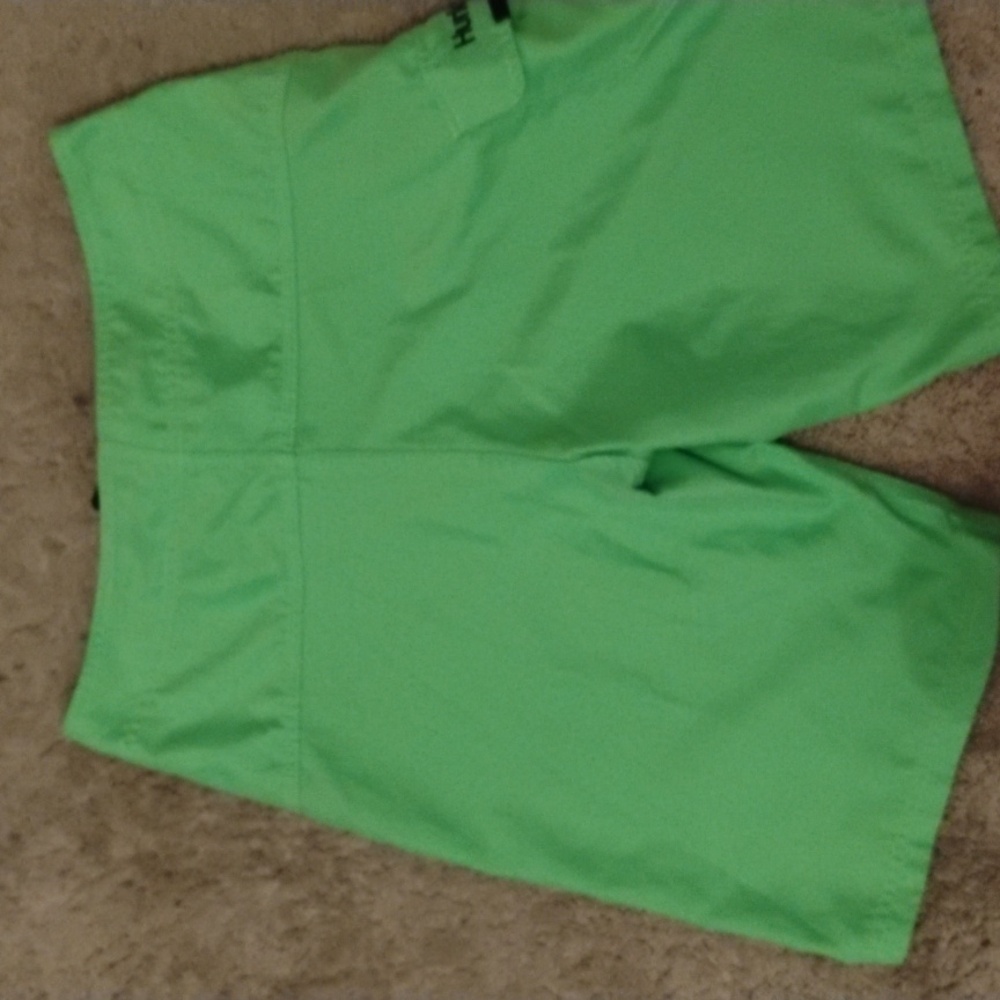 Men's Hurley Green Shorts size M - Picture 2 of 6